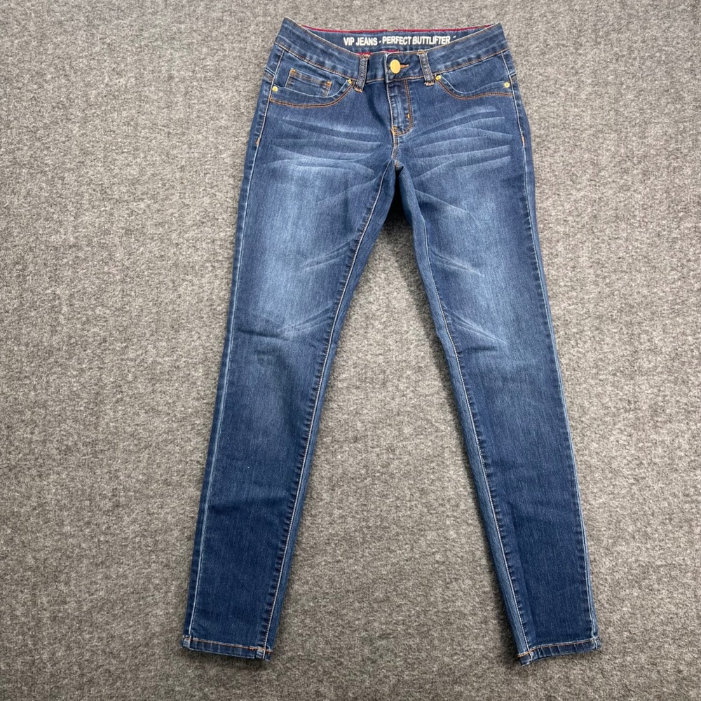 VIP Jeans Perfect Buttlifter Skinny Blue Denim Medium Wash Womens Small